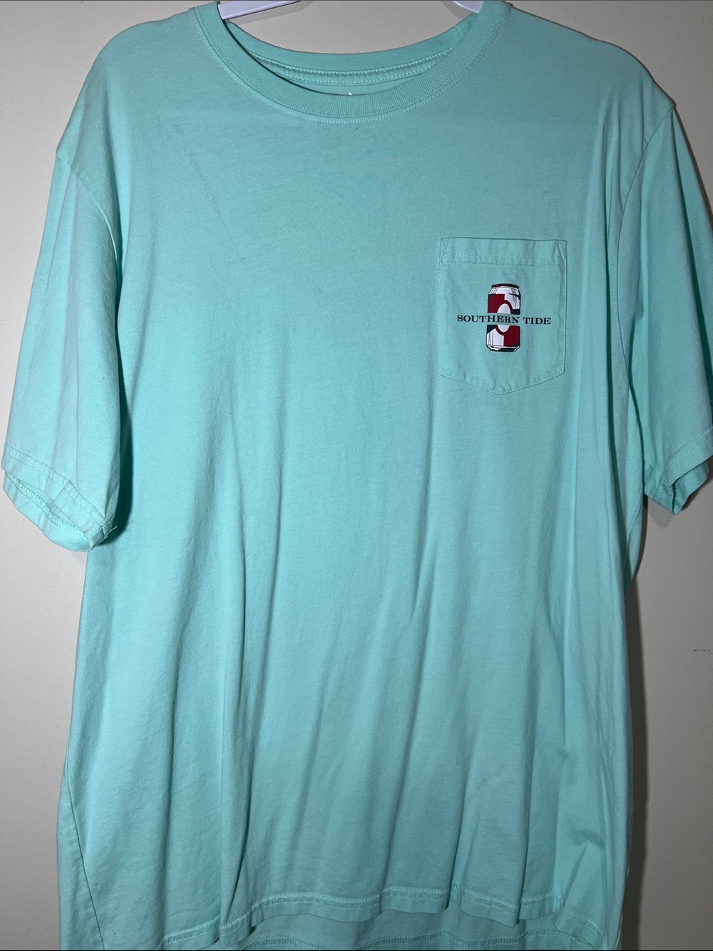 Southern Tide Men’s Pocket Tee in Aqua